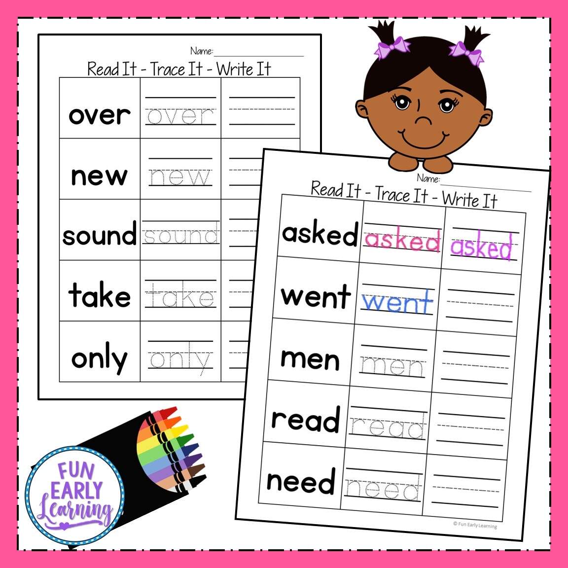 Read It Trace It Write It Fry S Second 100 Sight Words Fun Early Learning Read It Trace It Write It Fry S Second 100 Sight Words Fun Early Learning