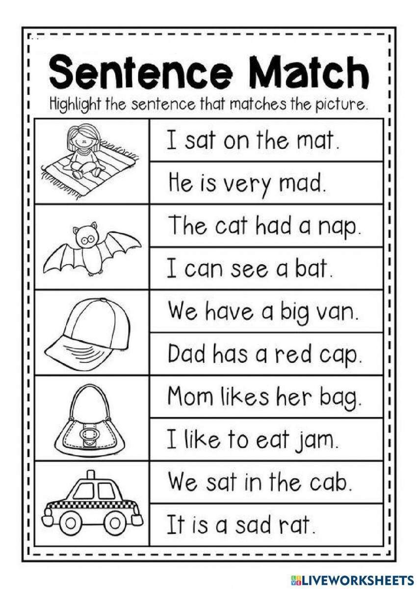 Read Simple Sentences Interactive Exercise Worksheets Library Read Simple Sentences Interactive Exercise Worksheets Library