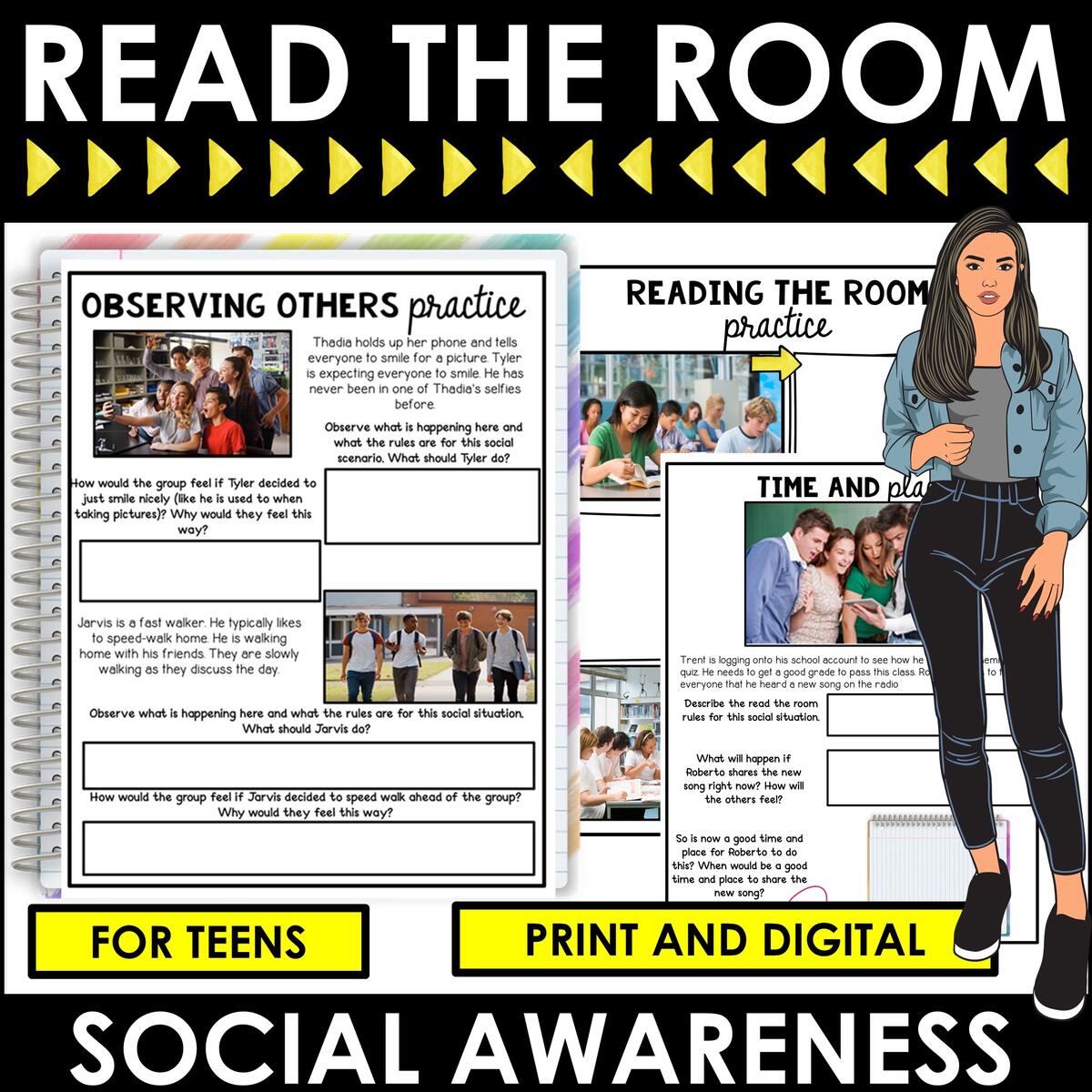 Read The Room Social Skills Activities For Social And Situational Awareness SEL Made By Teachers