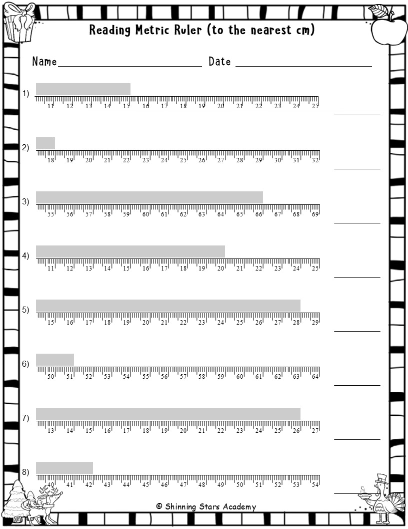 Reading A Metric Ruler Centimeter Worksheets Measurement Practice Teaching Resources Reading A Metric Ruler Centimeter Worksheets Measurement Practice Teaching Resources