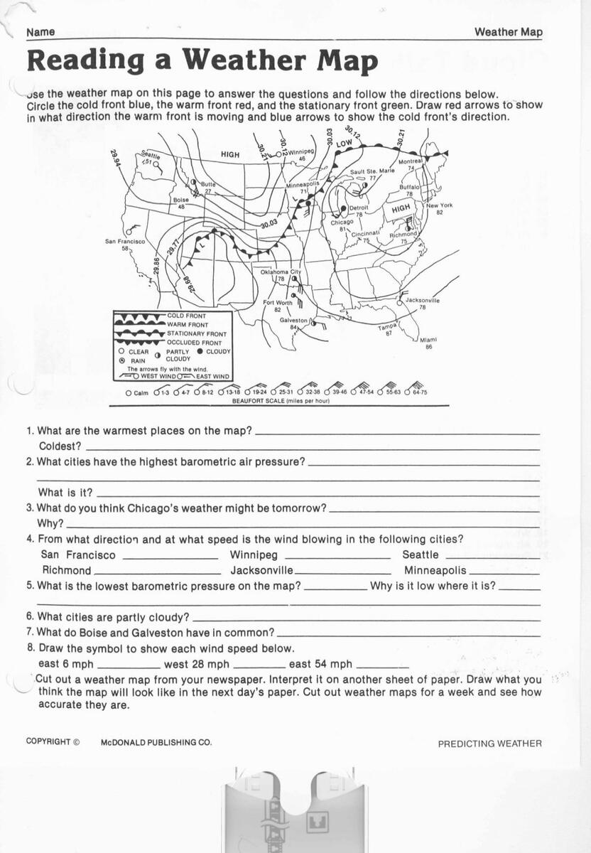 Reading A Weather Map CCSD Blogs