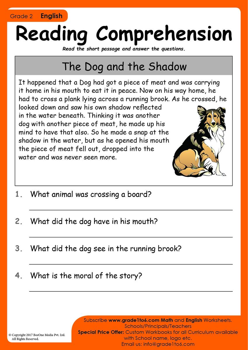 Reading Comprehension For Grade 2 Grade1to6 Reading Comprehension For Grade 2 Grade1to6
