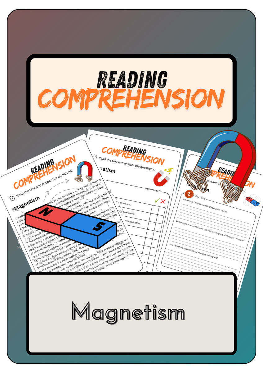 Reading Comprehension Magnetism Solutions Made By Teachers Reading Comprehension Magnetism Solutions Made By Teachers