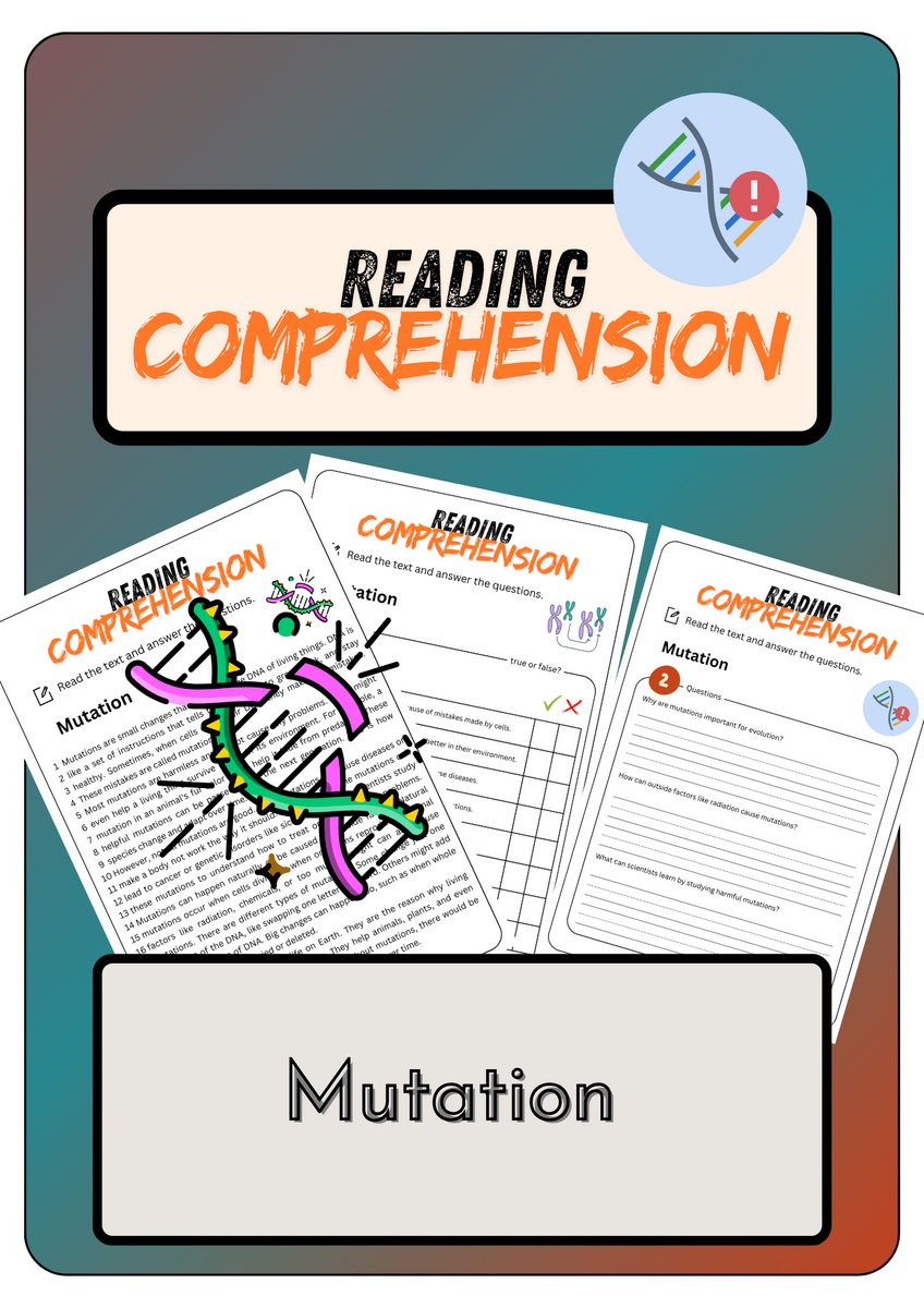 Reading Comprehension Mutation Solutions Made By Teachers Reading Comprehension Mutation Solutions Made By Teachers