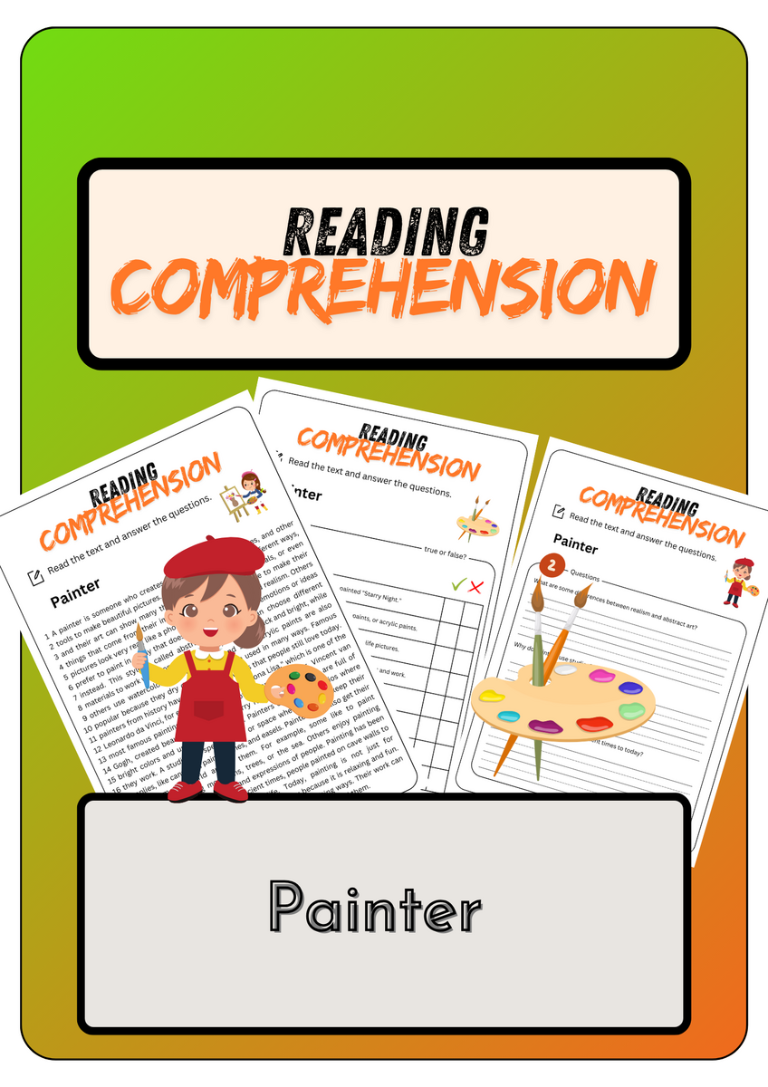 Reading Comprehension Painter Solutions Made By Teachers