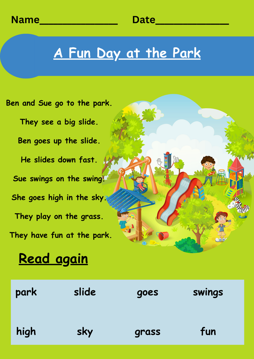 Reading Comprehension Passage For Kindergarten Level A Basic Level Free English For Kids Step By Step Reading Comprehension For Preschoolers Free PDF