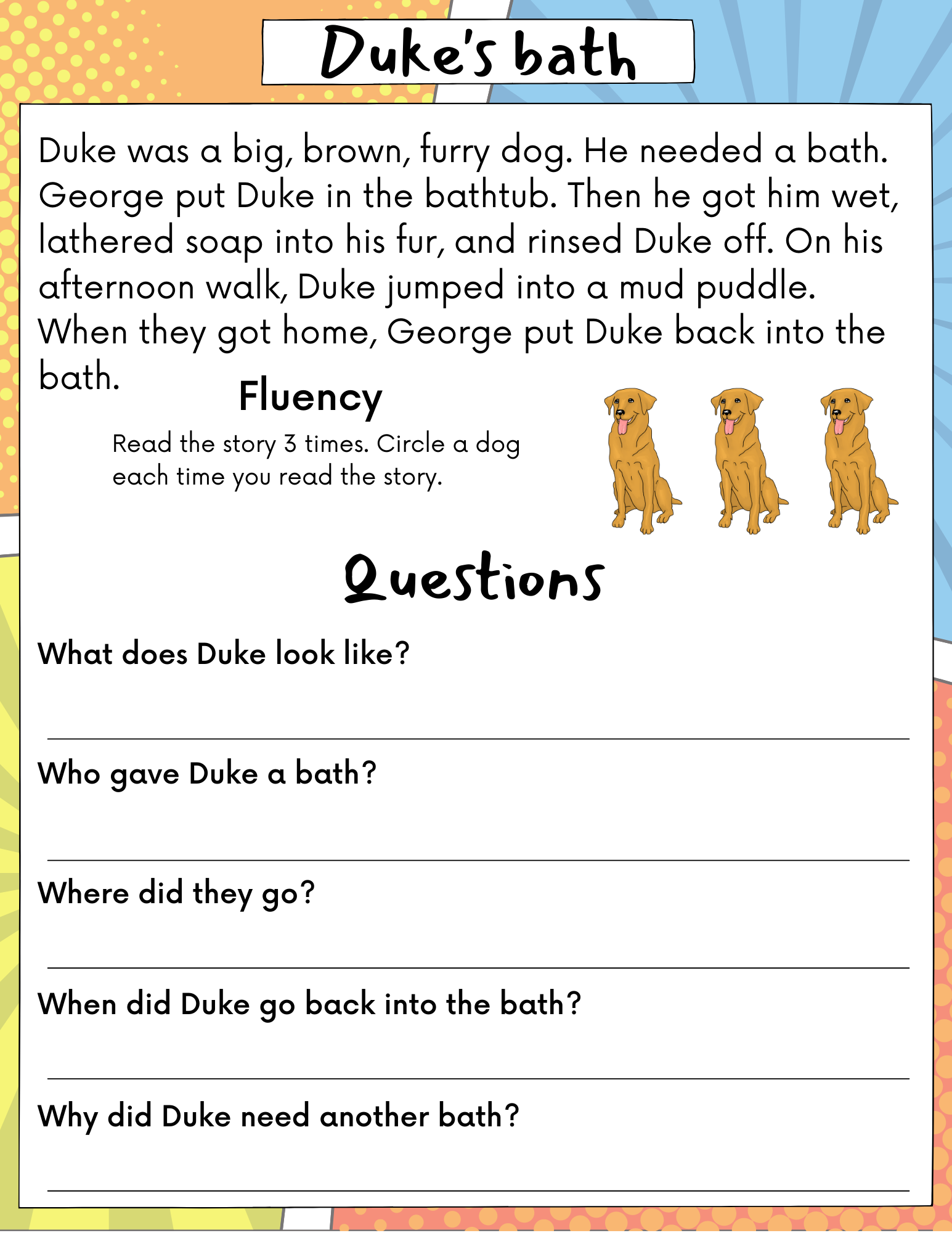 Reading Comprehension Passages 1st Through 3rd Grade Part 3 Made By Teachers 10 Free 3rd Grade Reading Fluency Passages Workybooks Worksheets Library