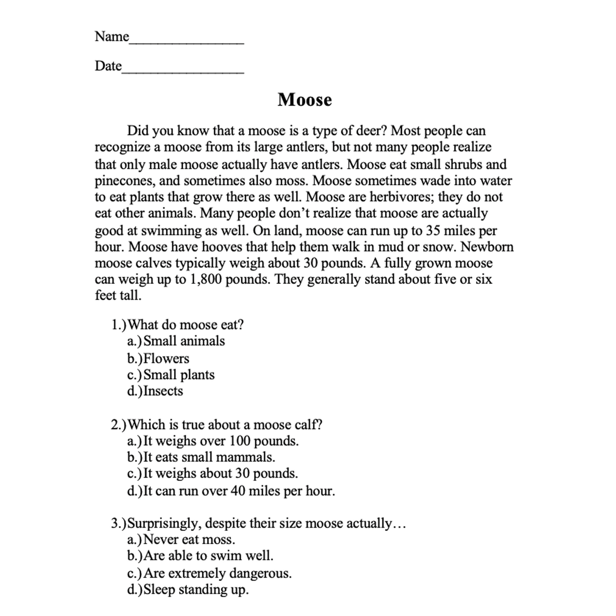 Reading Comprehension Passages Short Stories Paragraphs Question Worksheets Made By Teachers Reading Comprehension Passages Short Stories Paragraphs Question Worksheets Made By Teachers