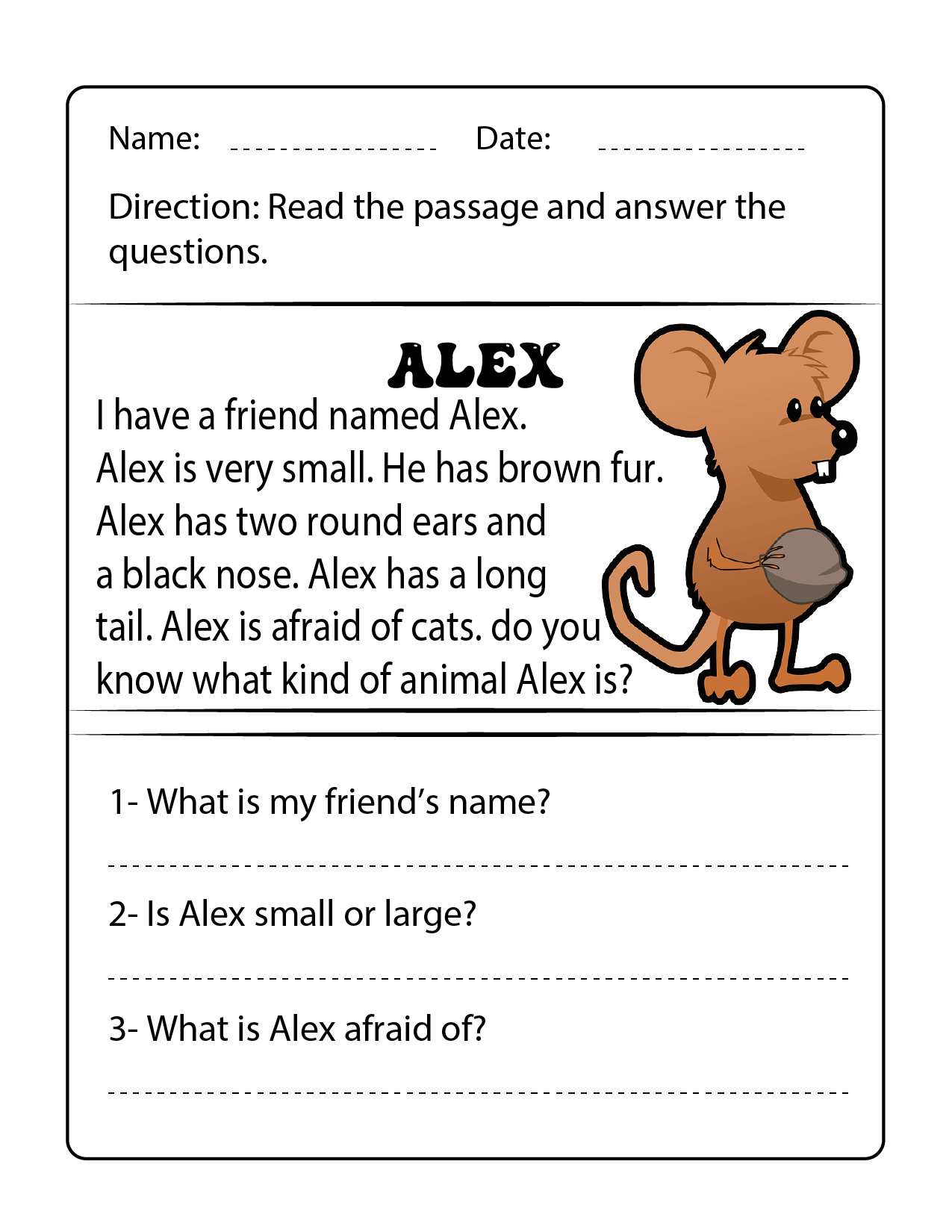 Reading Comprehension Passages Worksheets Activity Made By Teachers Reading Comprehension Passages Worksheets Activity Made By Teachers