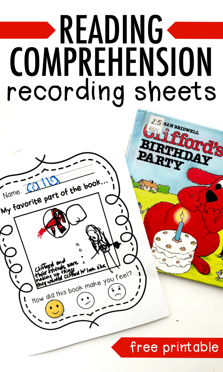 Reading Comprehension Recording Sheets For Beginning Readers I Can Teach My Child 5 Comprehension Activities To Use During Distance Learning Susan Jones Teaching