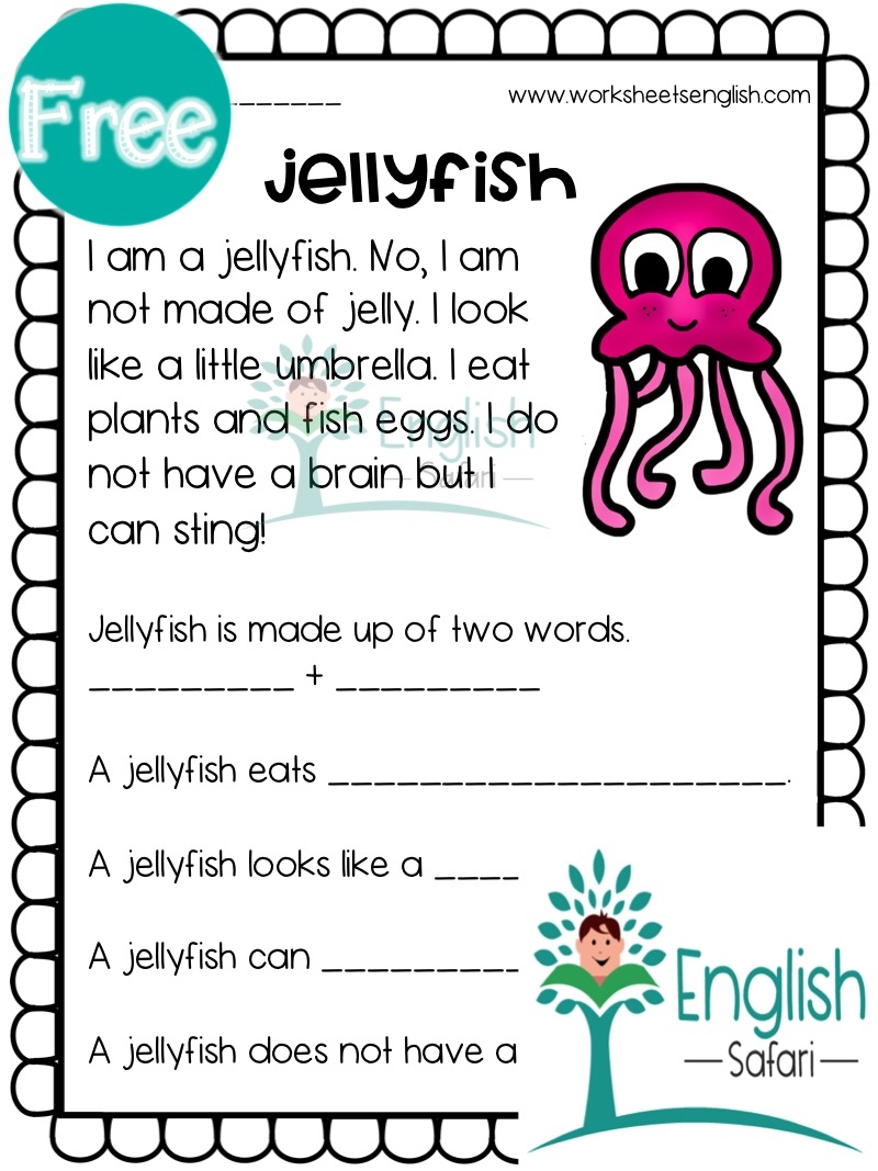 Reading Comprehension Sea Animals Sample Teaching Resources Reading Comprehension Sea Animals Sample Teaching Resources