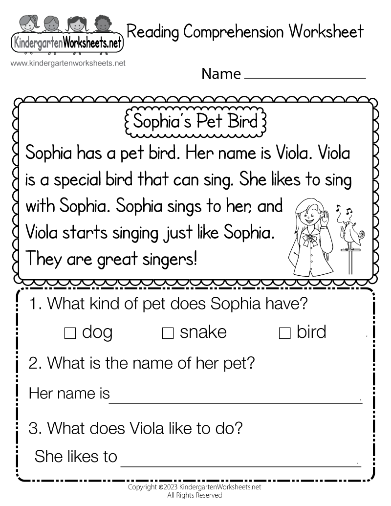 Reading Comprehension Worksheet Free Printable Digital PDF Reading Comprehension Worksheet Free Printable Digital PDF