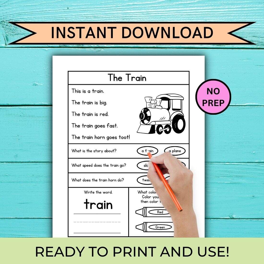 Reading Comprehension Worksheets For Preschool Kindergarten First Grade Reading Skills Classful