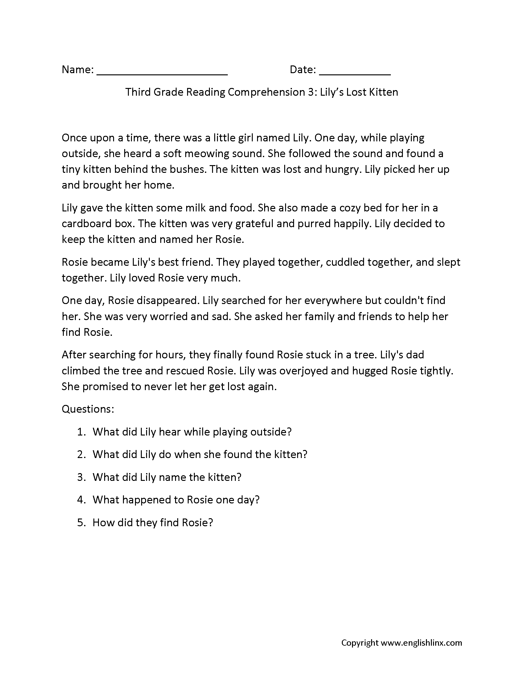 Free Reading Comprehension Worksheets For Grades 1 12 ReadTheory