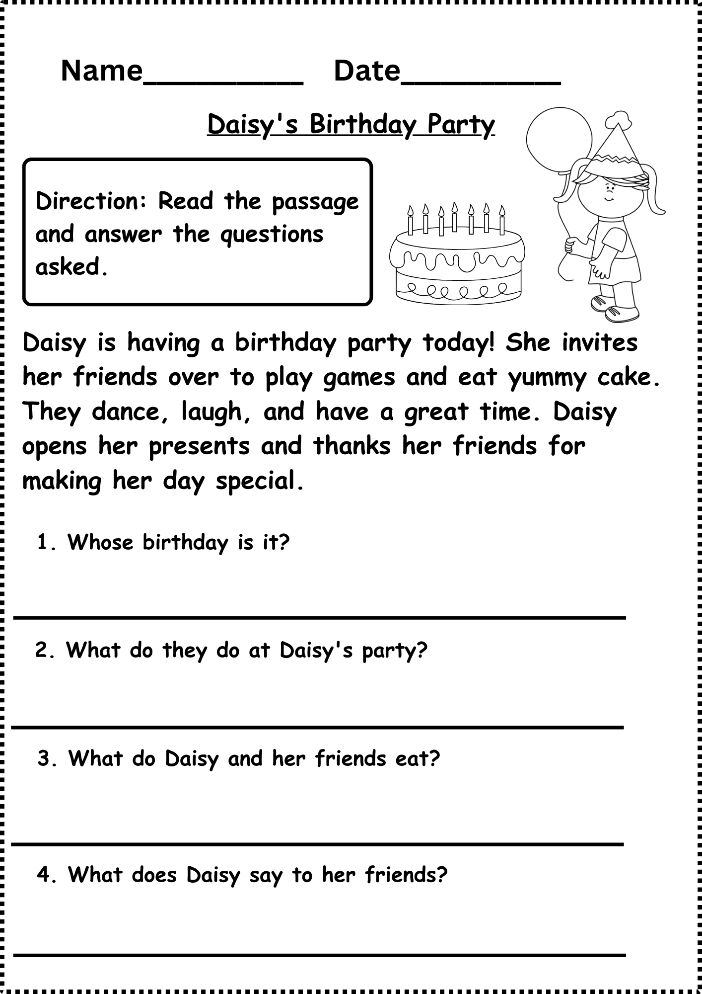 Reading Comprehension Worksheets Grade 1 First Grade Reading Comprehension Worksheets Grade1to6