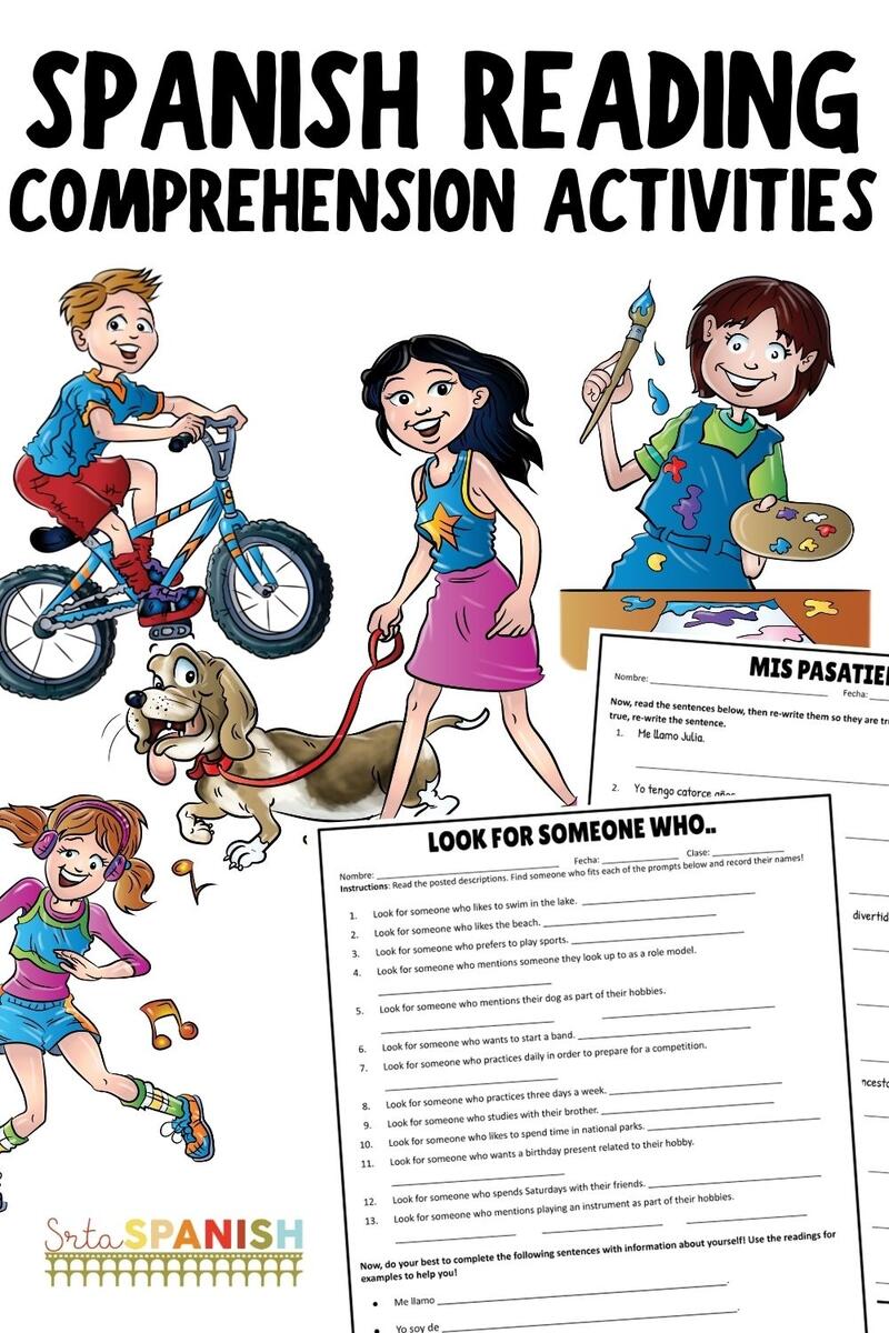 Reading Comprehension Worksheets In Spanish Srta Spanish Reading Comprehension Worksheets In Spanish Srta Spanish