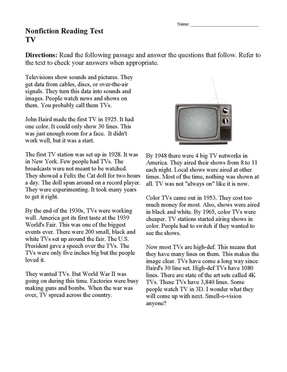 Reading Comprehension Worksheets Online Or Printable Reading Comprehension Worksheets Online Or Printable