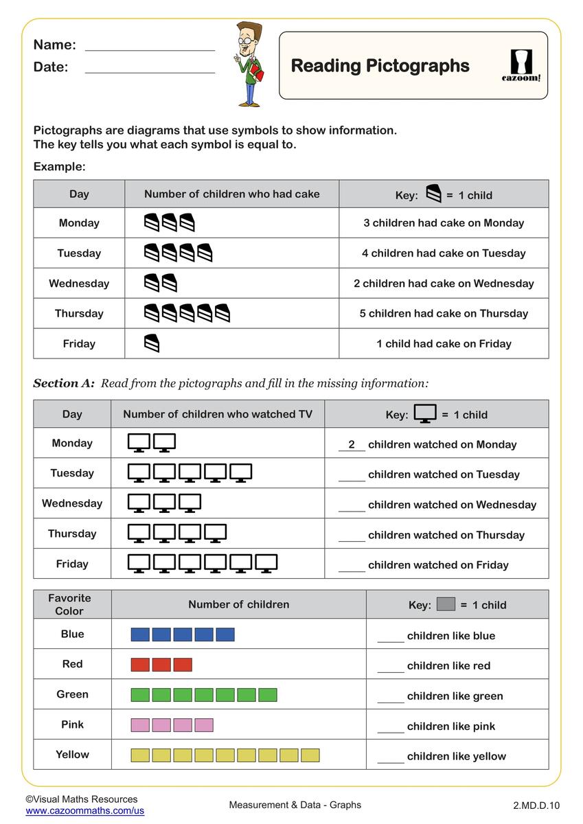 Reading Pictographs Worksheet Fun And Engaging 2nd Grade Measurement Data Worksheet Cazoom Math Reading Pictographs Worksheet Fun And Engaging 2nd Grade Measurement Data Worksheet Cazoom Math