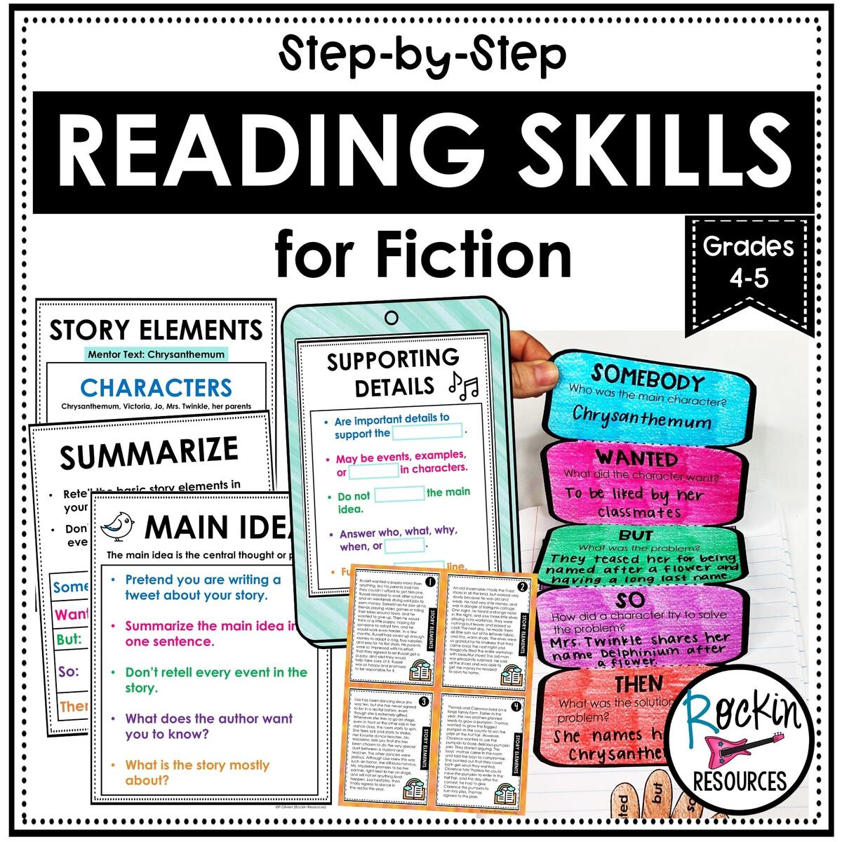 Reading Skills Bundle For Reading Comprehension Rockin Resources