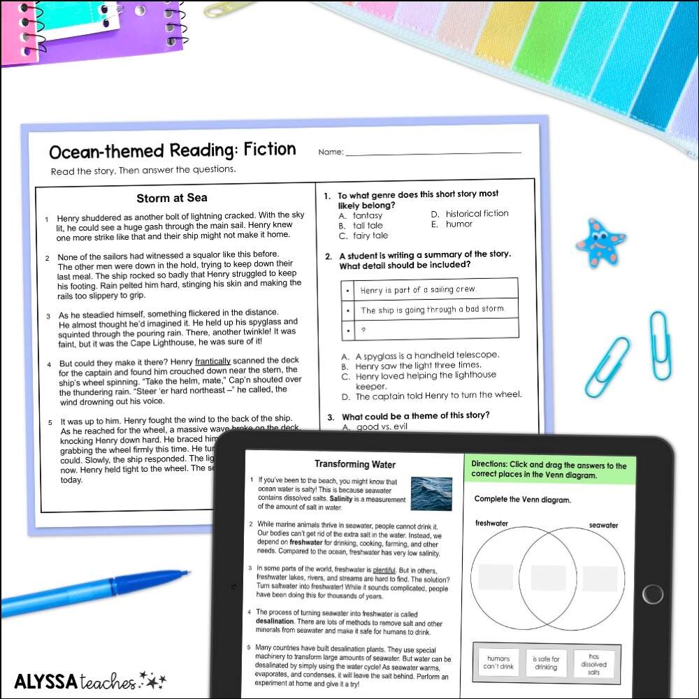 4th Grade Reading SOL Practice Test