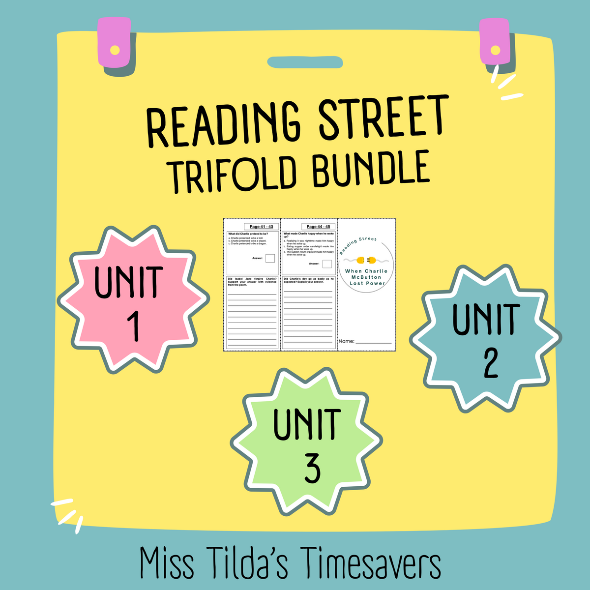 Reading Street 3 1 Trifold Bundle Made By Teachers