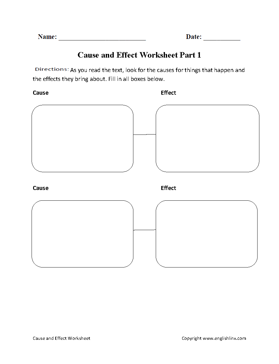 Reading Worksheets Cause And Effect Worksheets Reading Worksheets Cause And Effect Worksheets
