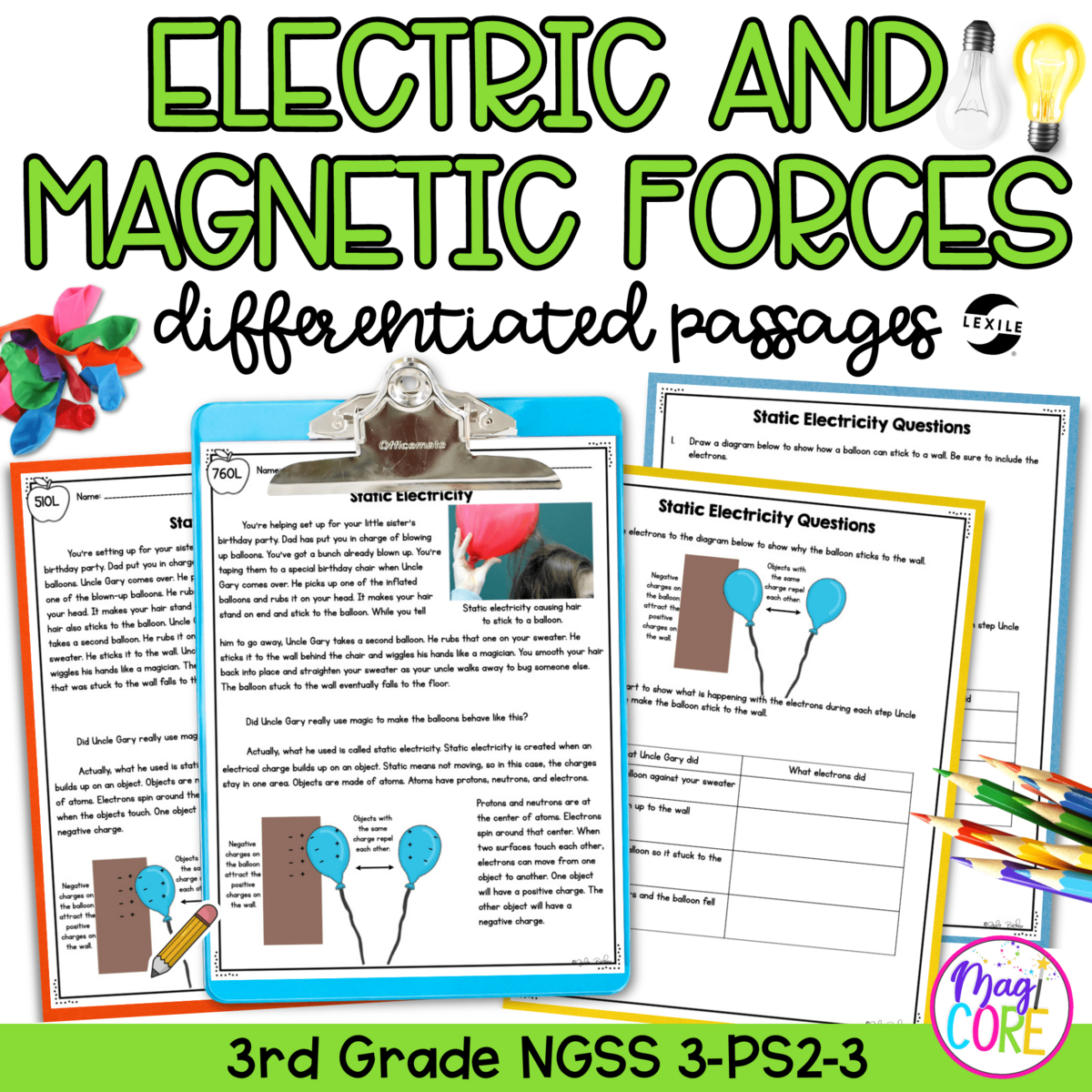 Science Differentiated Passages Electric And Magnetic Forces MagiCore Science Differentiated Passages Electric And Magnetic Forces MagiCore