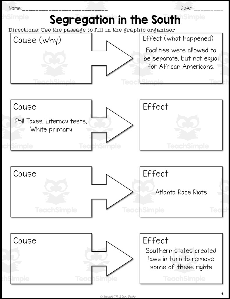 Segregation In The South Reading Packet By Teach Simple Segregation In The South Reading Packet By Teach Simple