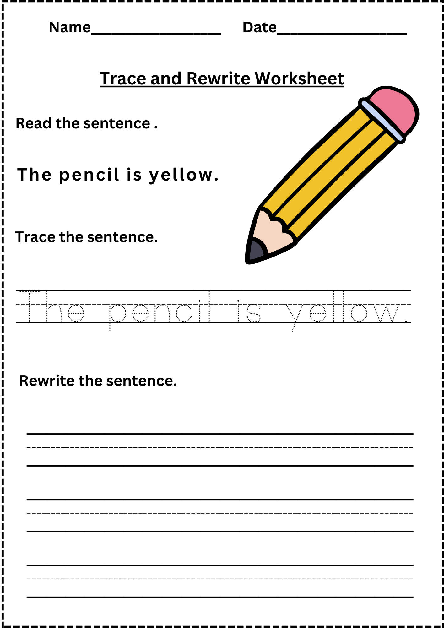Sentence Building Worksheets Reading Tracing Writing Drawing And Cut And Paste Activities Made By Teachers
