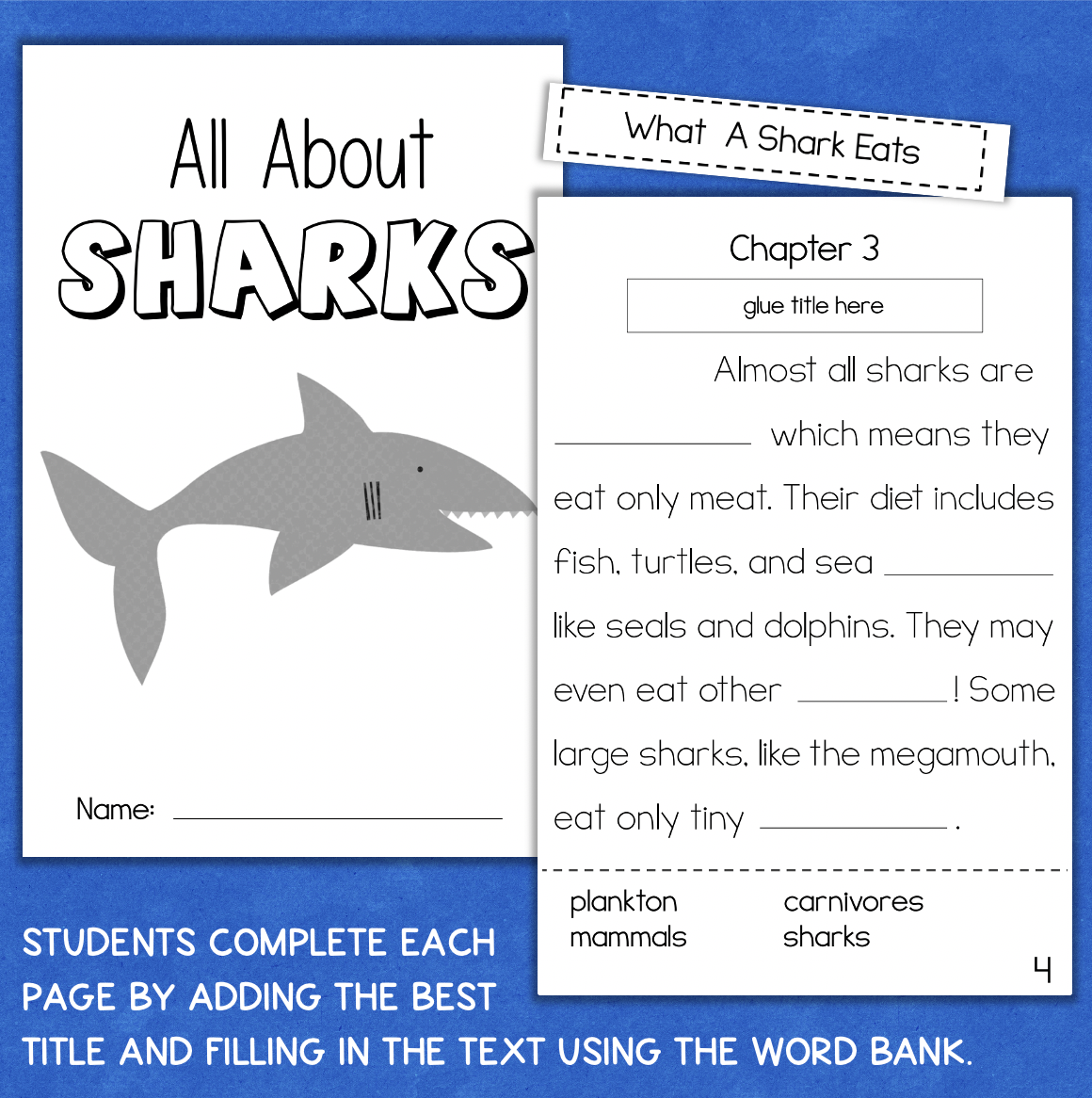 SHARKS Nonfiction Reading Comprehension Main Idea Made By Teachers SHARKS Nonfiction Reading Comprehension Main Idea Made By Teachers