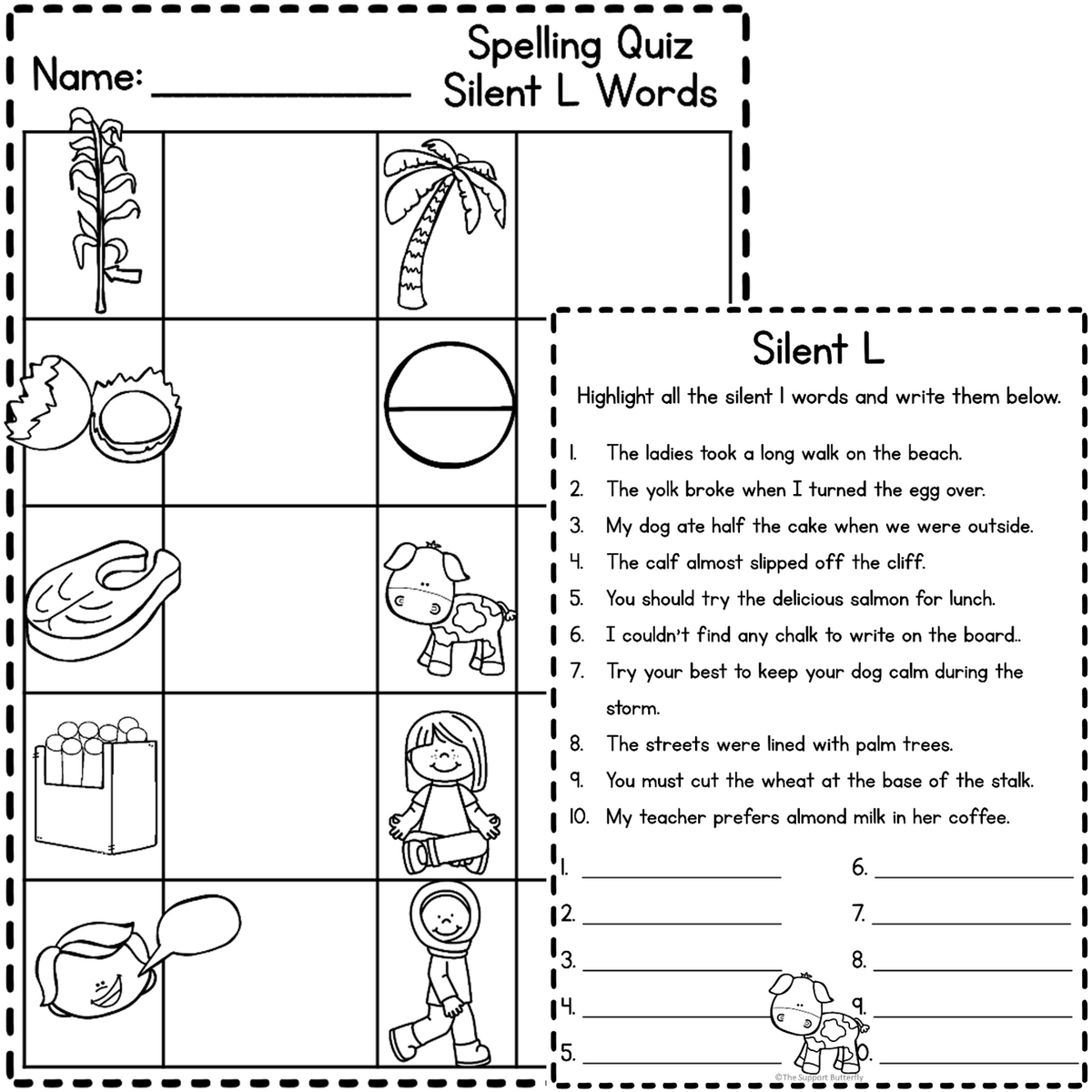 Silent L Worksheets Made By Teachers Silent L Worksheets Made By Teachers