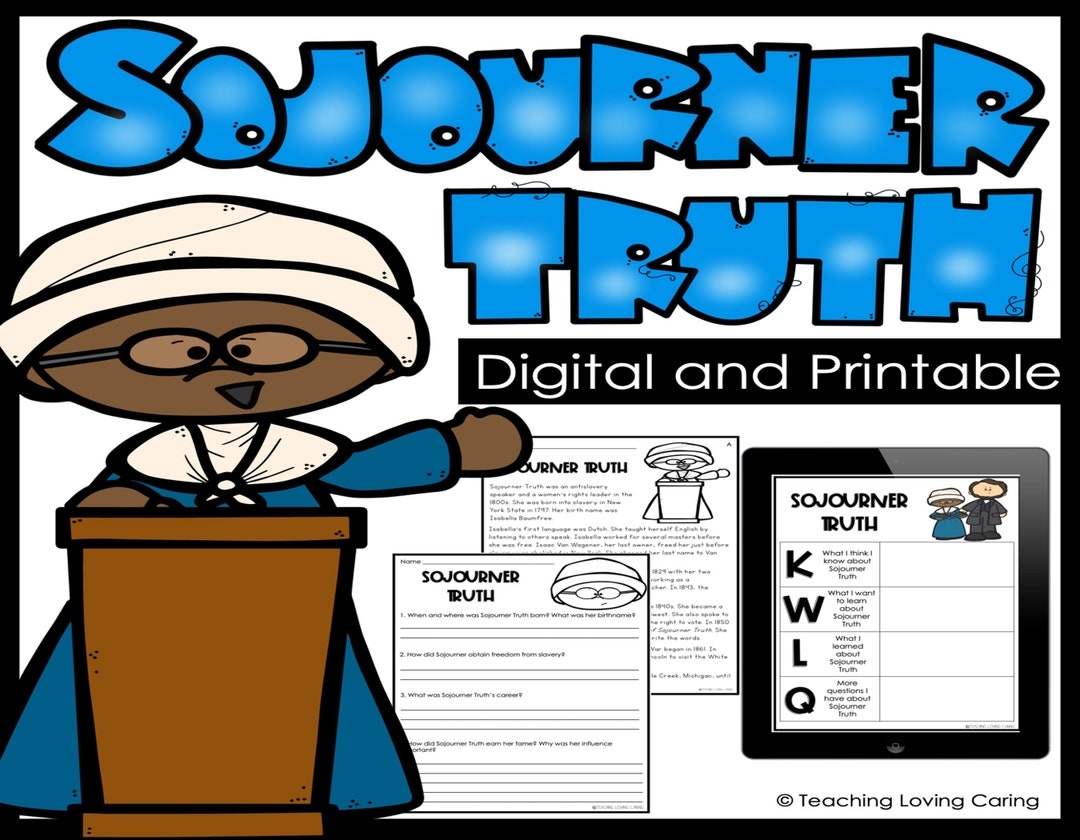 Sojourner Truth Reading Comprehension Black History Printable Google Slides Etsy Sojourner Truth Reading Comprehension Black History Printable Google Slides Etsy