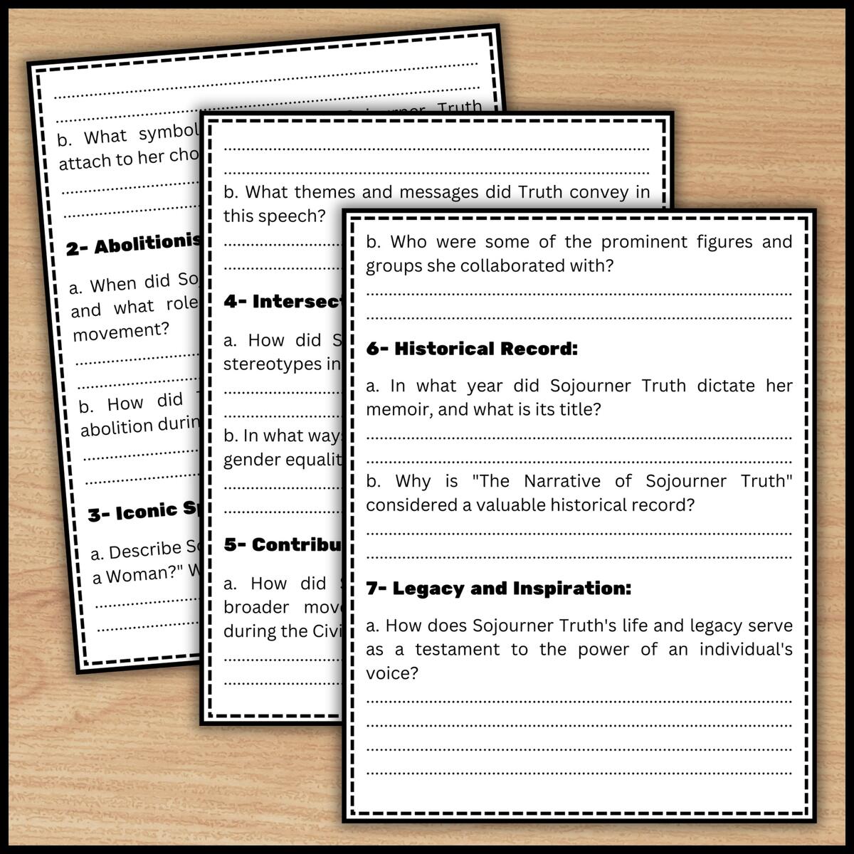 Sojourner Truth Reading Comprehension Passage Questions Black History Month Made By Teachers Sojourner Truth Reading Comprehension Passage Questions Black History Month Made By Teachers