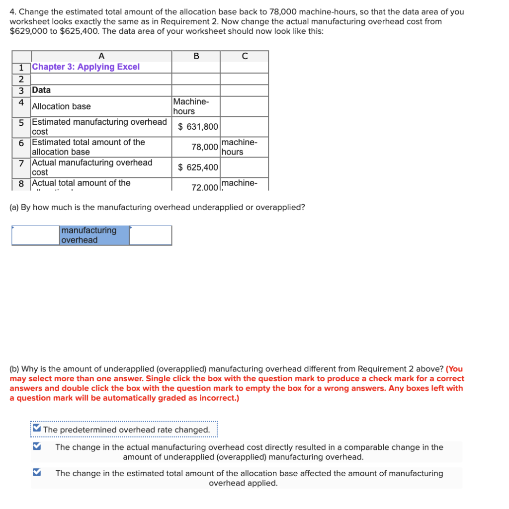 Solved Chapter 3 Applying Excel Data Allocation Base Chegg