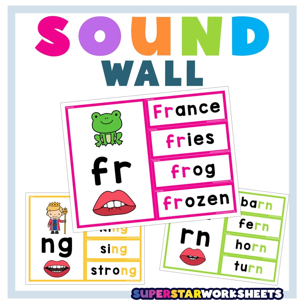 Sound Wall Free Printables Superstar Worksheets Sound Wall Free Printables Superstar Worksheets