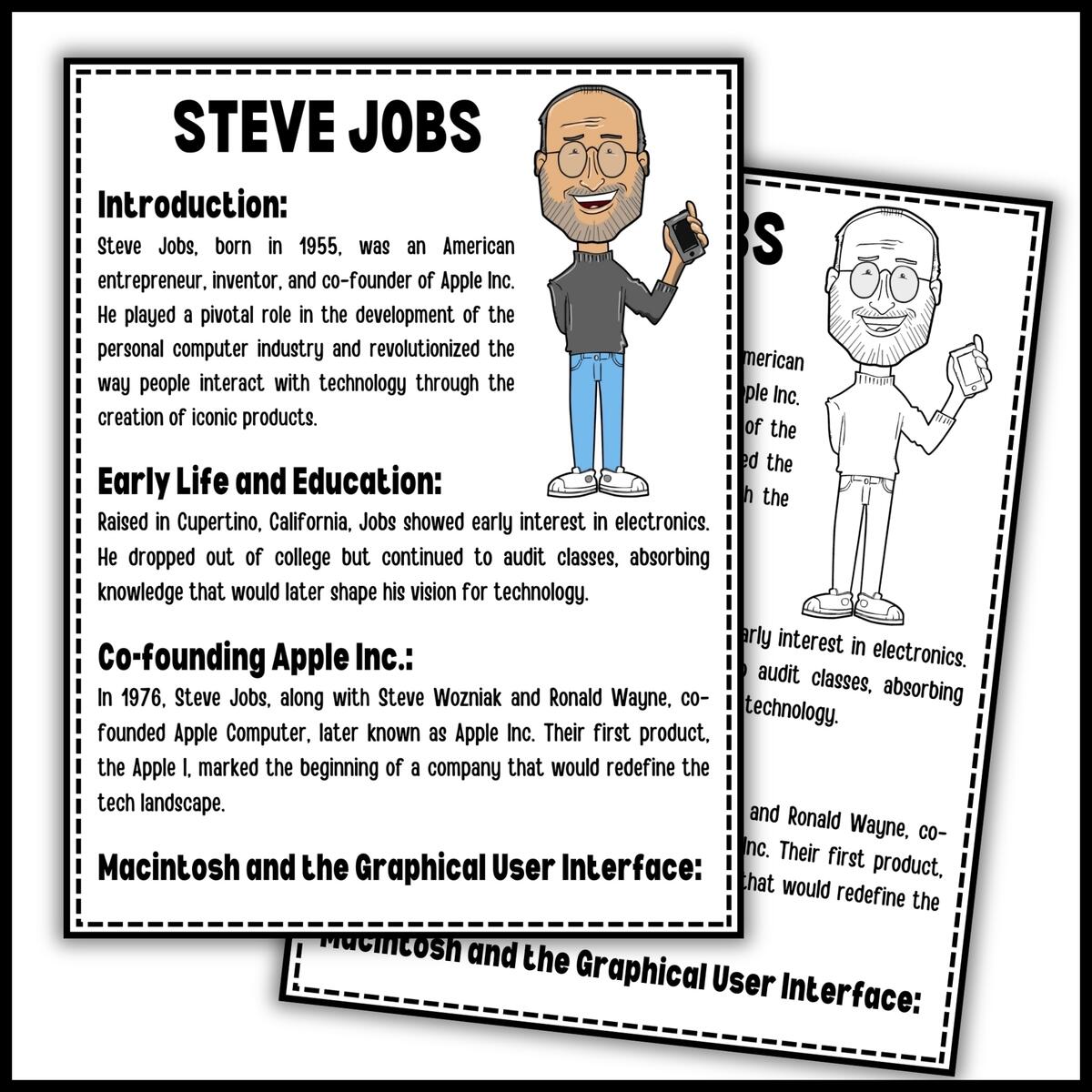 Steve Jobs Reading Comprehension Passage Questions Made By Teachers