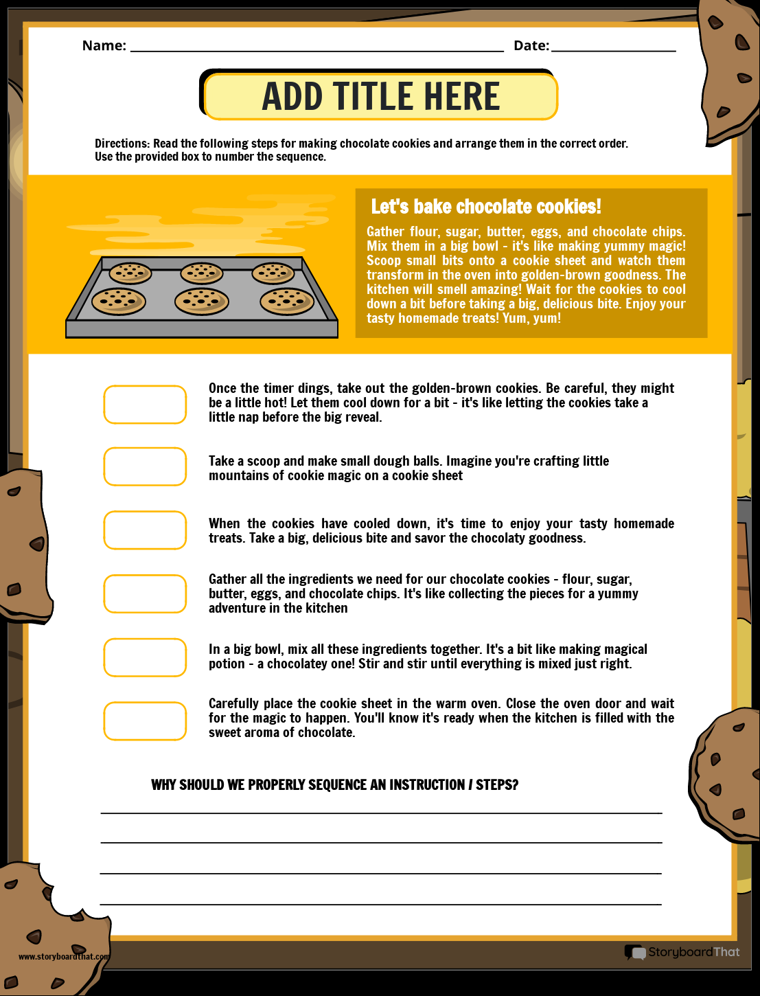 Story Sequencing Worksheets By Storyboard That Story Sequencing Worksheets By Storyboard That