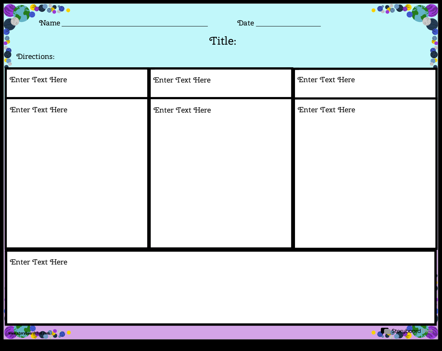 Storyboard That Free Active Reading Templates