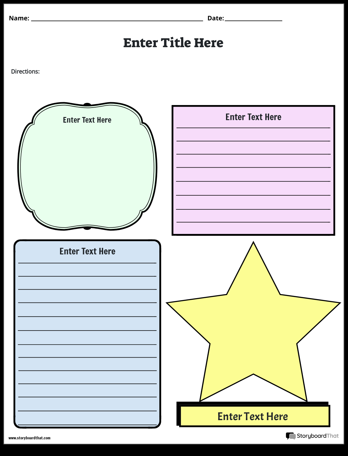 Storyboard That Reading Response Templates For Students Storyboard That Reading Response Templates For Students