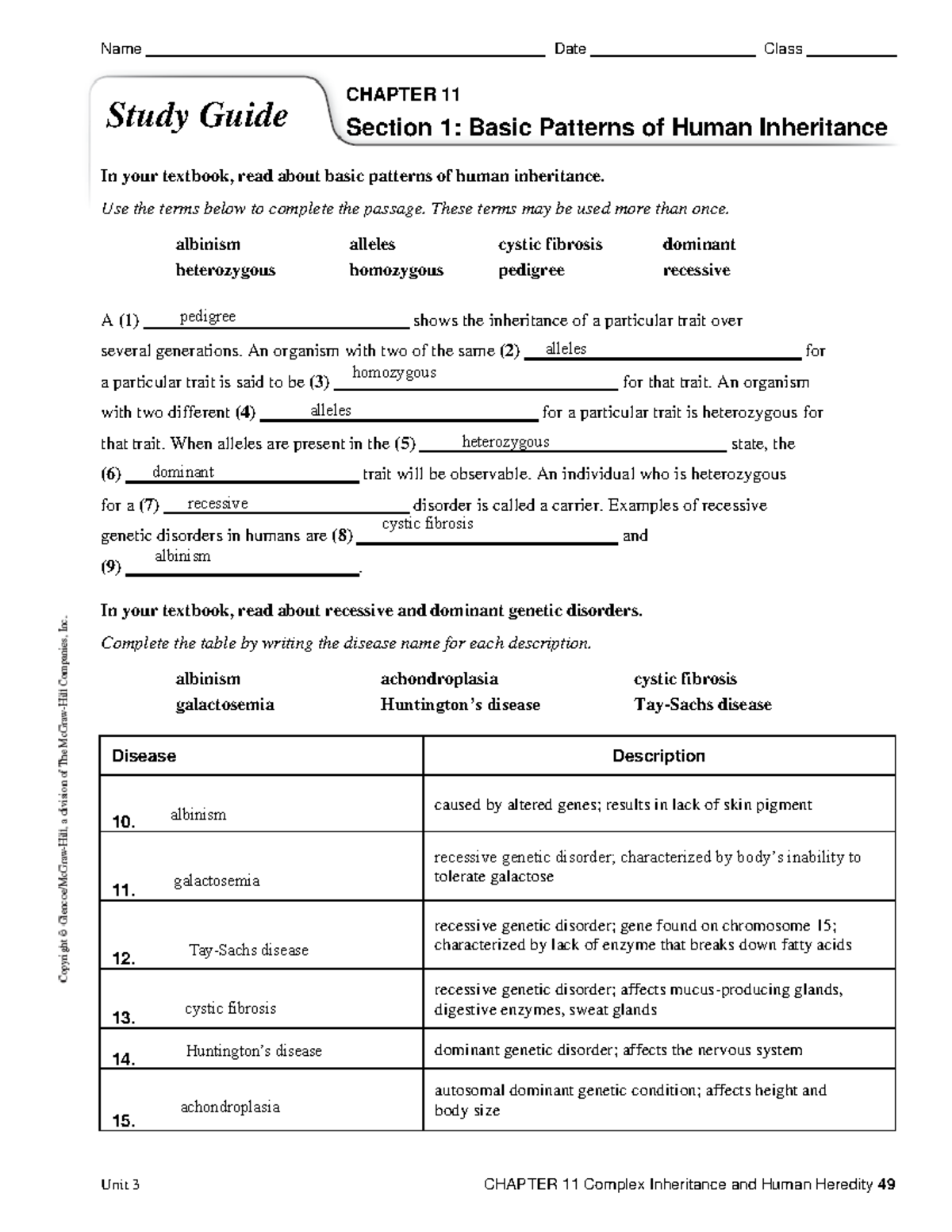 Study Guide CH11 Complex Inheritance Human Heredity Insights Studocu Study Guide CH11 Complex Inheritance Human Heredity Insights Studocu