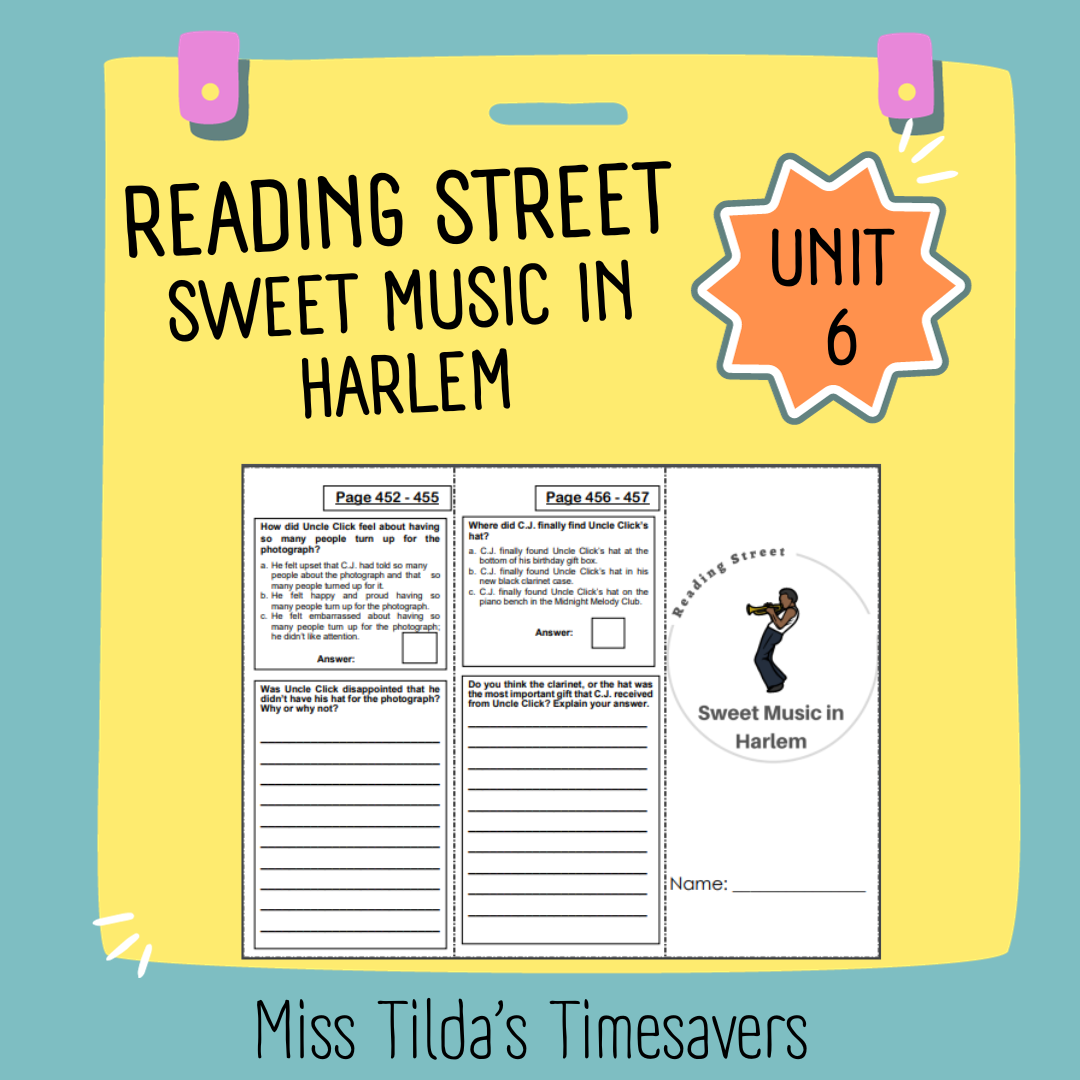 Sweet Music In Harlem 5th Grade Reading Street Made By Teachers Worksheets Library Sweet Music In Harlem 5th Grade Reading Street Made By Teachers Worksheets Library