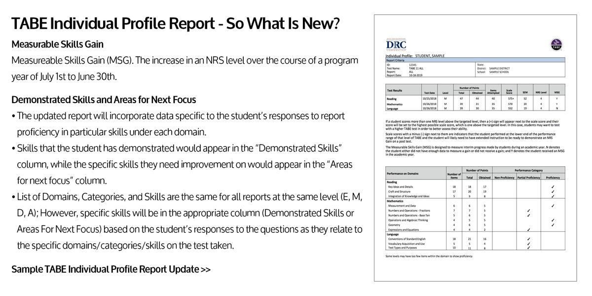TABE Test For Adult Assessment TABE Test For Adult Assessment