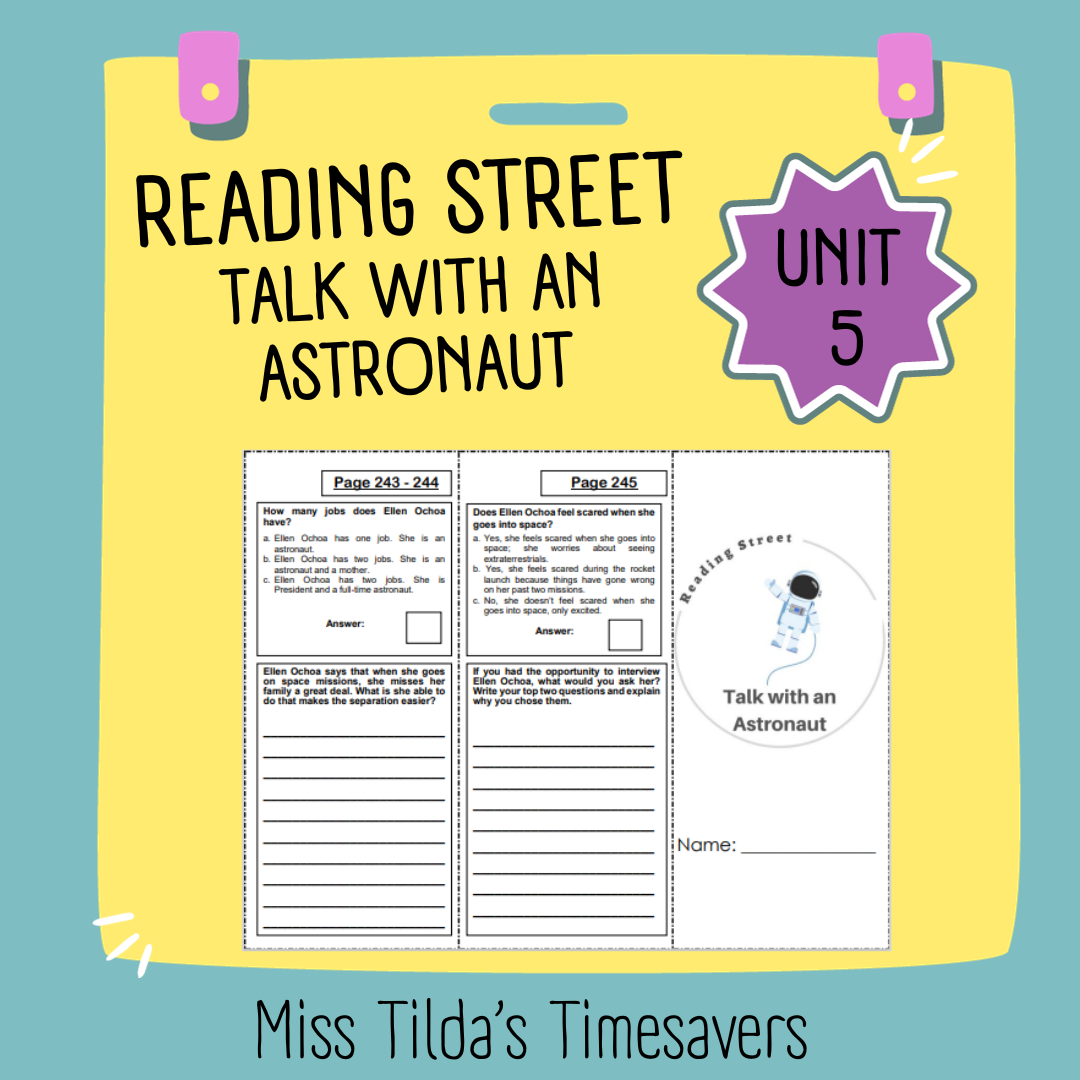 Talk With An Astronaut 5th Grade Reading Street Made By Teachers The Skunk Ladder 5th Grade Reading Street Made By Teachers