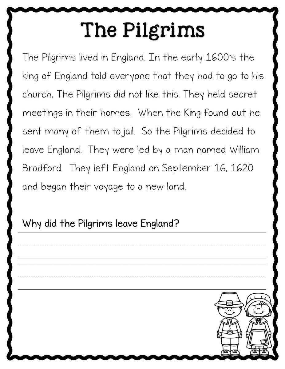 Thanksgiving Reading Comprehension Passages And Activities Thanksgiving Reading Comprehension Passages And Activities