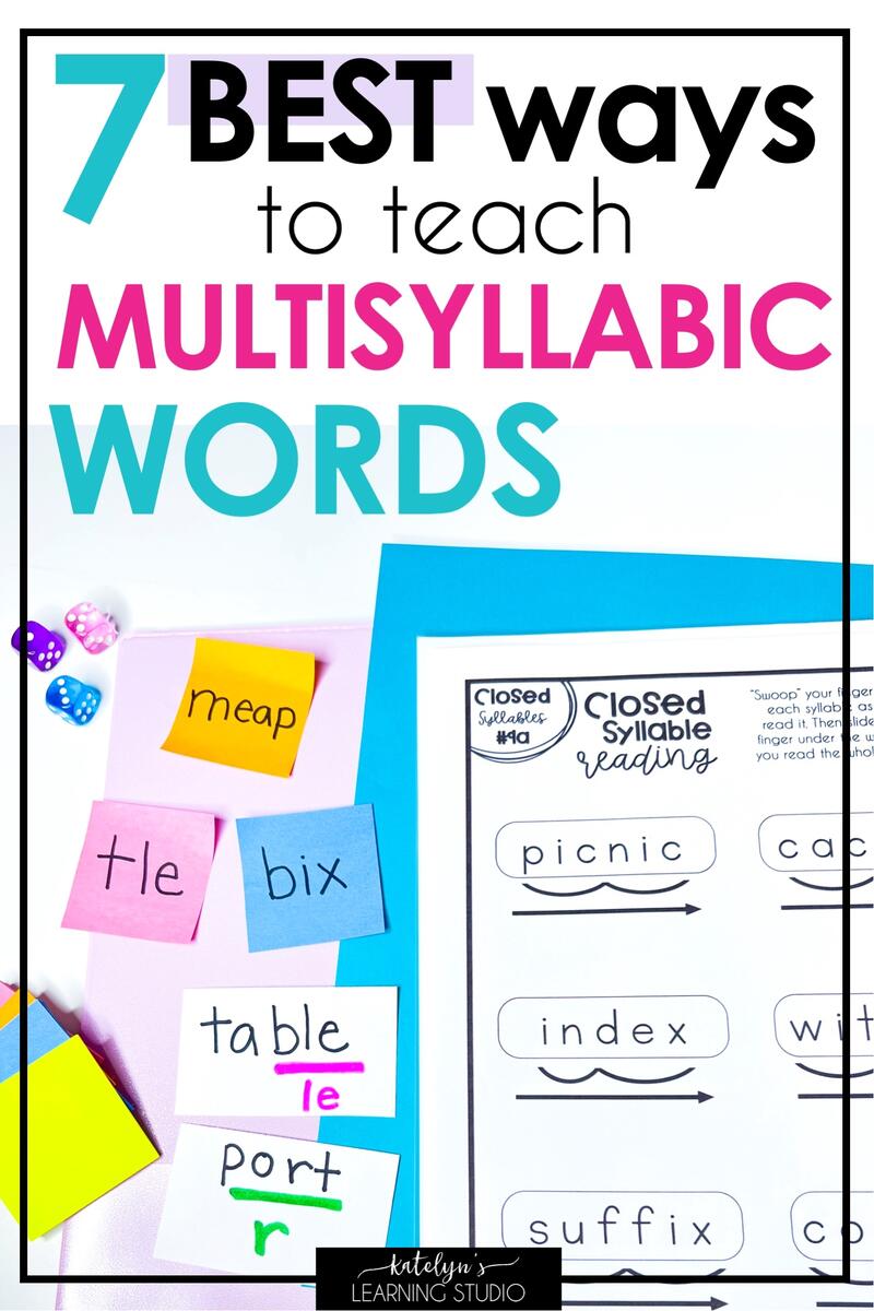 The 7 Best Ways To Teach Multi Syllabic Words To Struggling Readers The 7 Best Ways To Teach Multi Syllabic Words To Struggling Readers