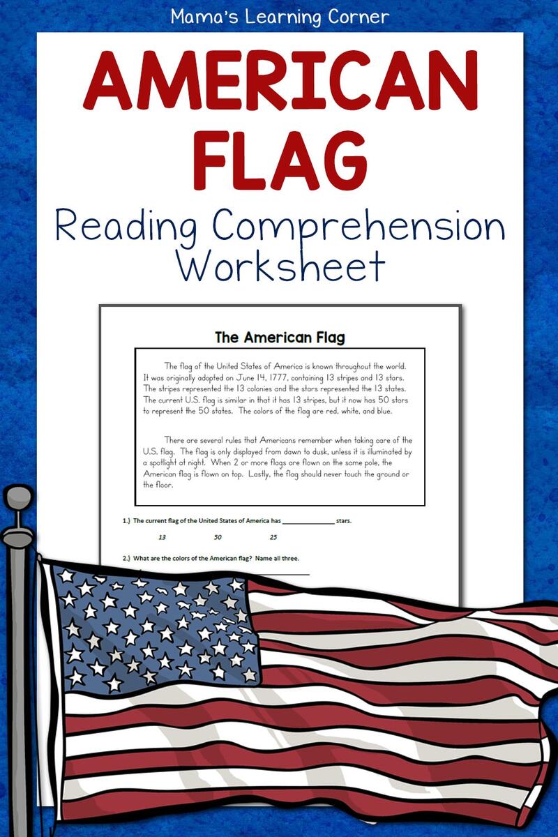 The American Flag Reading Comprehension Worksheet Mamas Learning Corner Buy 100 First Grade Reading Comprehension Passages Worksheets Sentences Reading Worksheet Fluency Worksheet English Learing Kindergarten Online In India Etsy