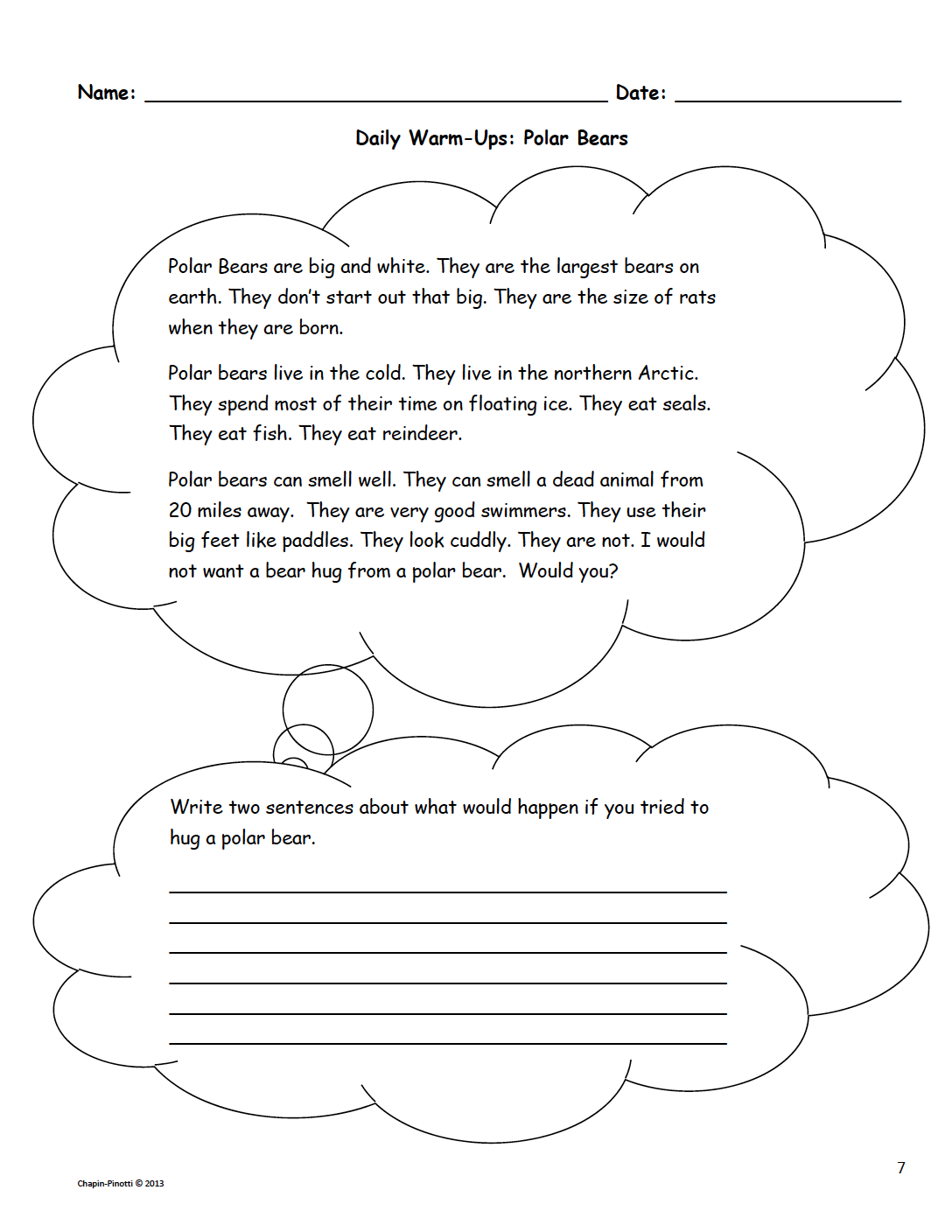 The Best Of Teacher Entrepreneurs Daily Reading And Writing Warm Ups For Spring Common Core Aligned