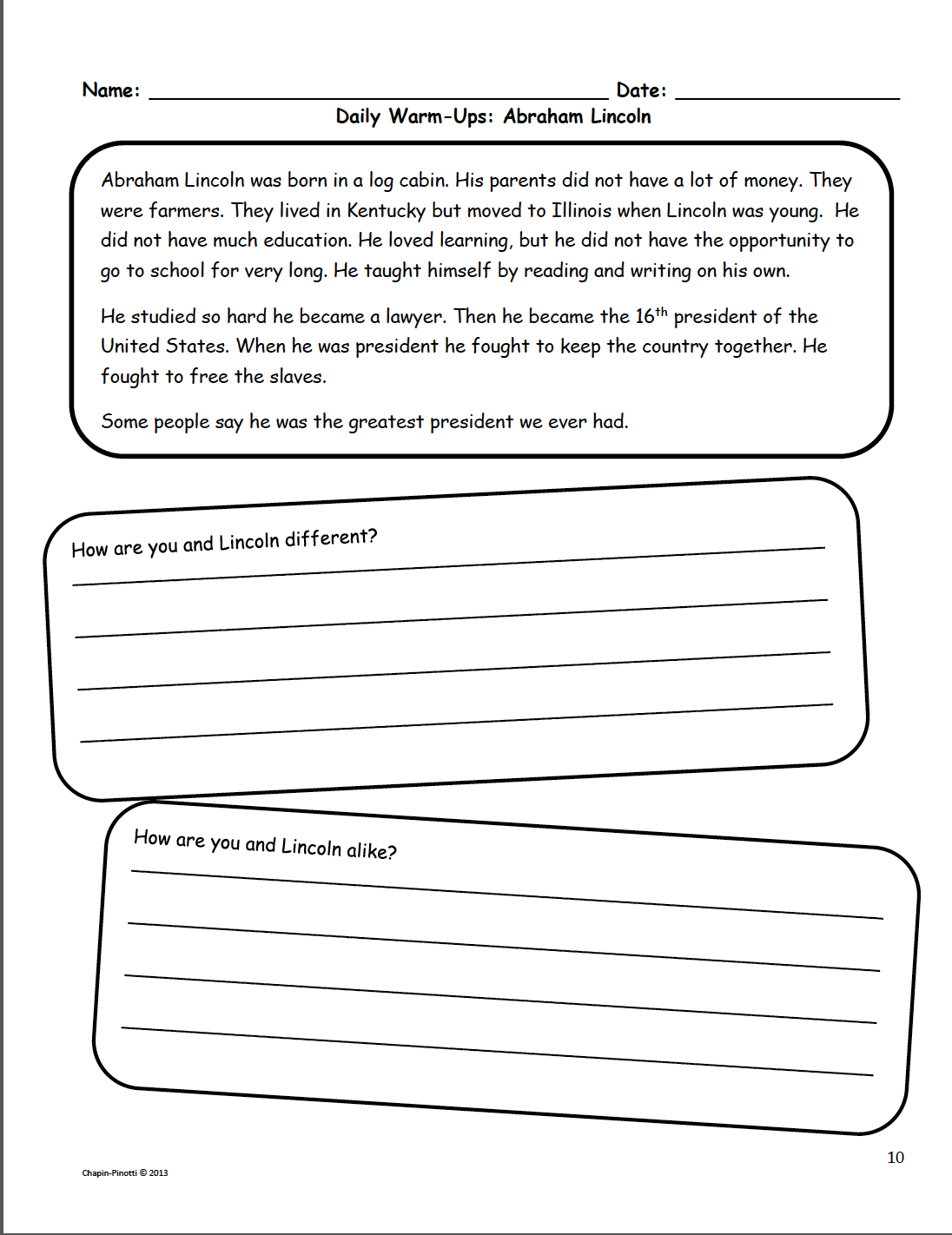 The Best Of Teacher Entrepreneurs Daily Reading And Writing Warm Ups For Spring Common Core Aligned