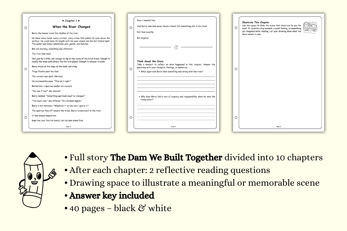 The Dam We Built Together StorySketch Read Draw Pack Ages 9 12 Teaching Resources The Dam We Built Together StorySketch Read Draw Pack Ages 9 12 Teaching Resources
