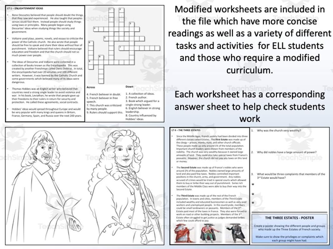 The Enlightenment World History Unit By Teach Simple The Enlightenment World History Unit By Teach Simple